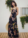 Bohemia Floral Backless Maxi Dress