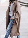 Fashion Pure Long sleeve Lapel Coats