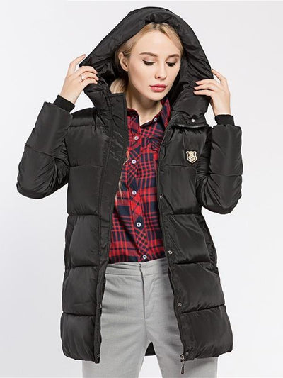 Women's Jackets Parkas Hooded Long Cotton Padded Thick Coats Outwear